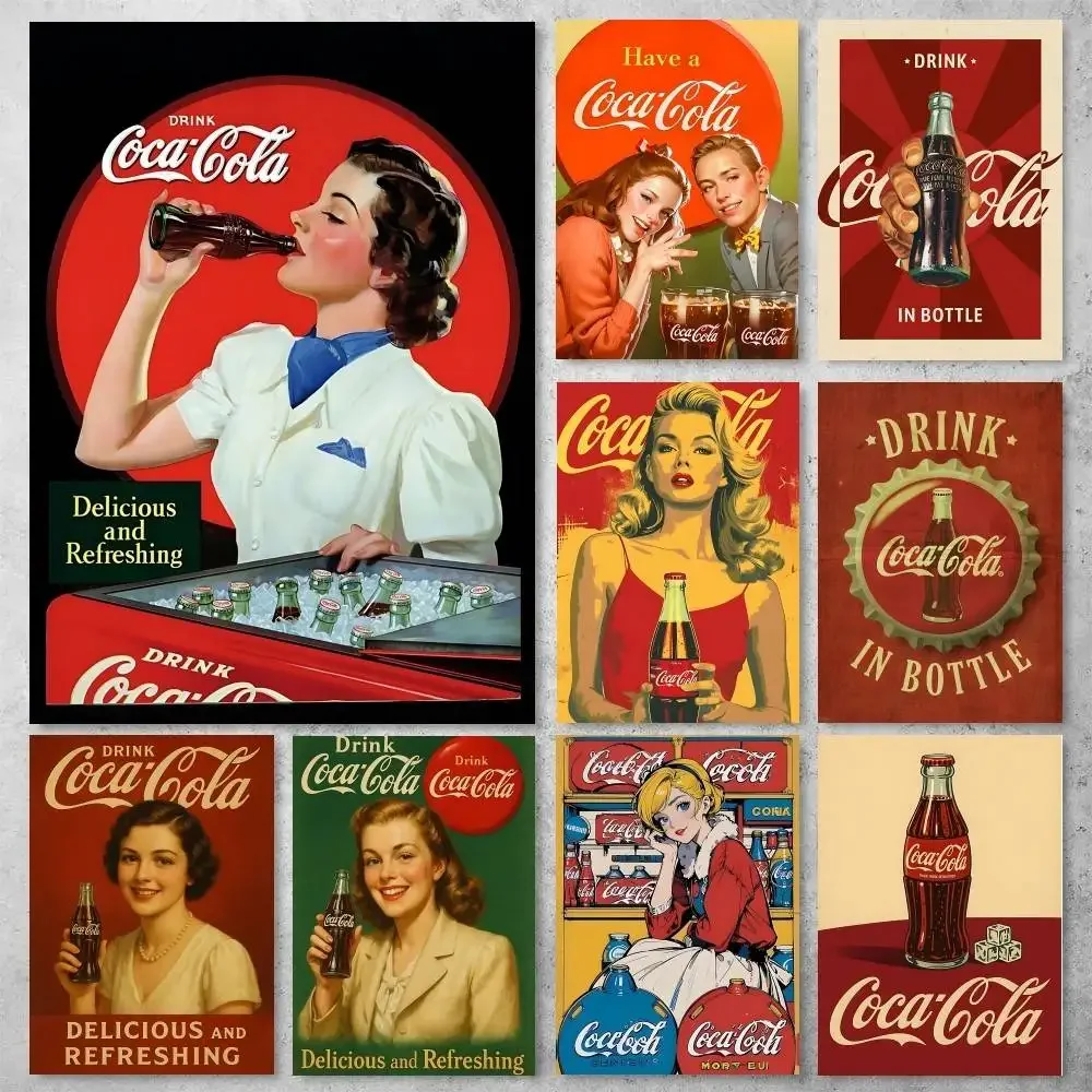 Coffee Tea Poster - Classic Vintage C-Coca C-cola Classic Vintage
