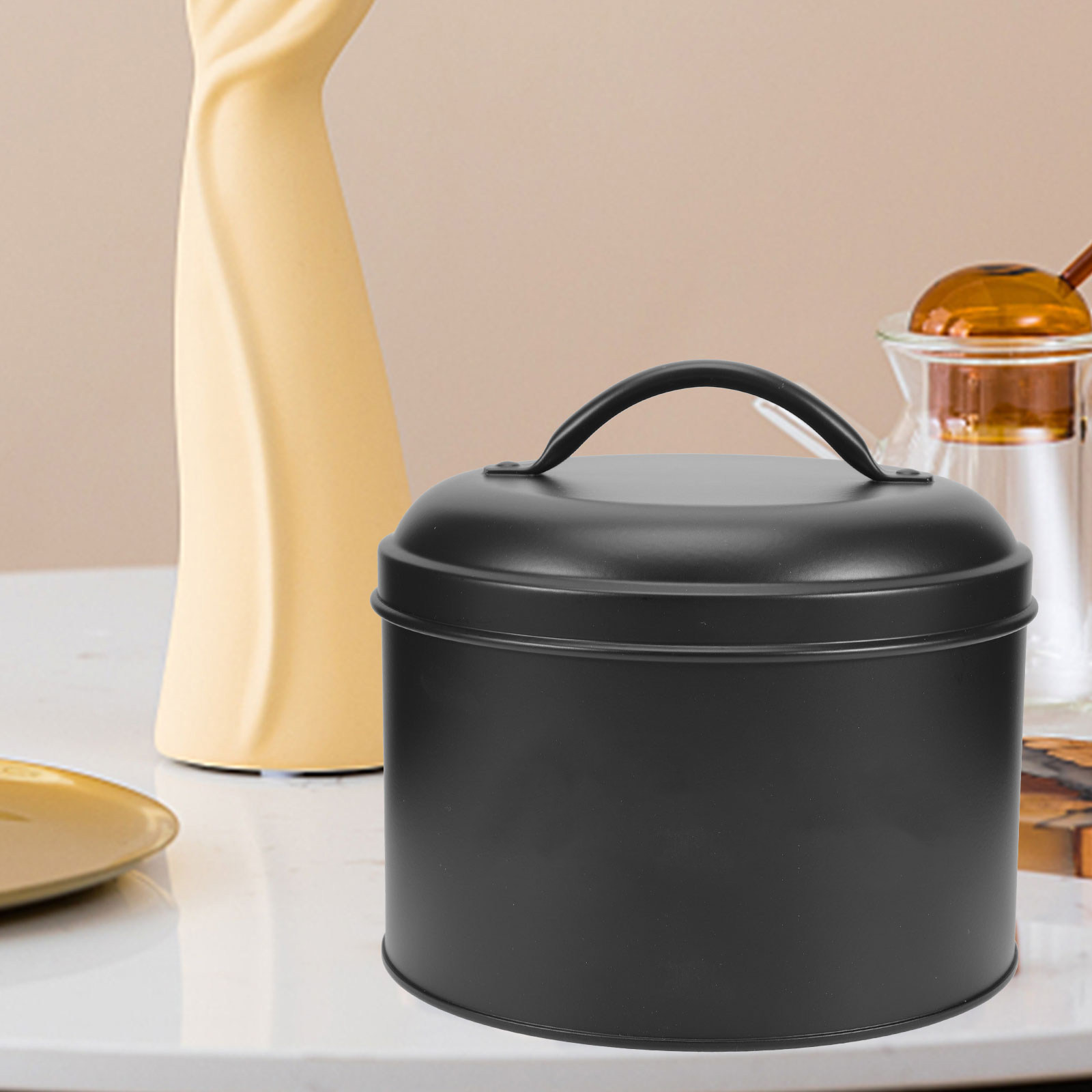 Coffee Tea Bean - Metal Food Storage Canister Airtight Sealed