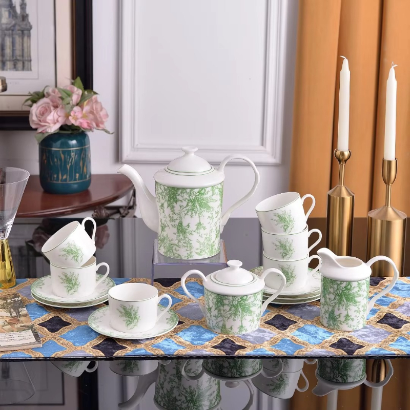 Valley Tea And Coffee - New Valley Green Lily Pattern 15