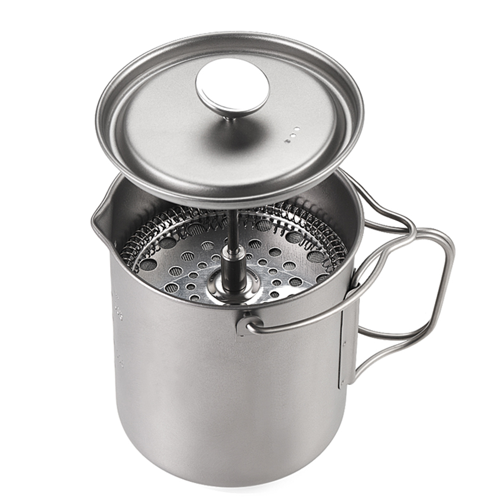 French Press Glass - Lixada 750ml Titanium Coffee Cup Mug