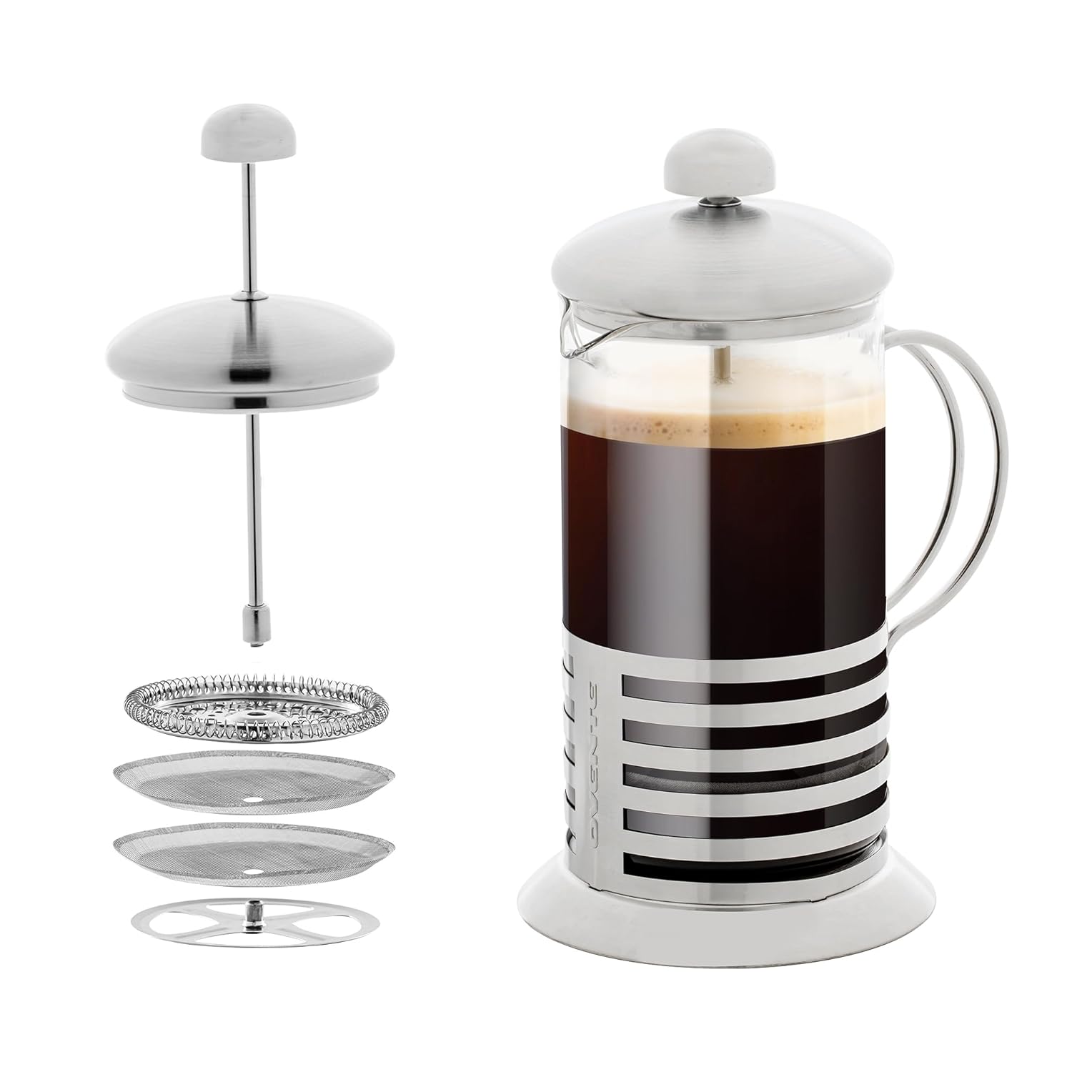 French Press Glass - French Press Coffee Maker 20oz Borosilicate