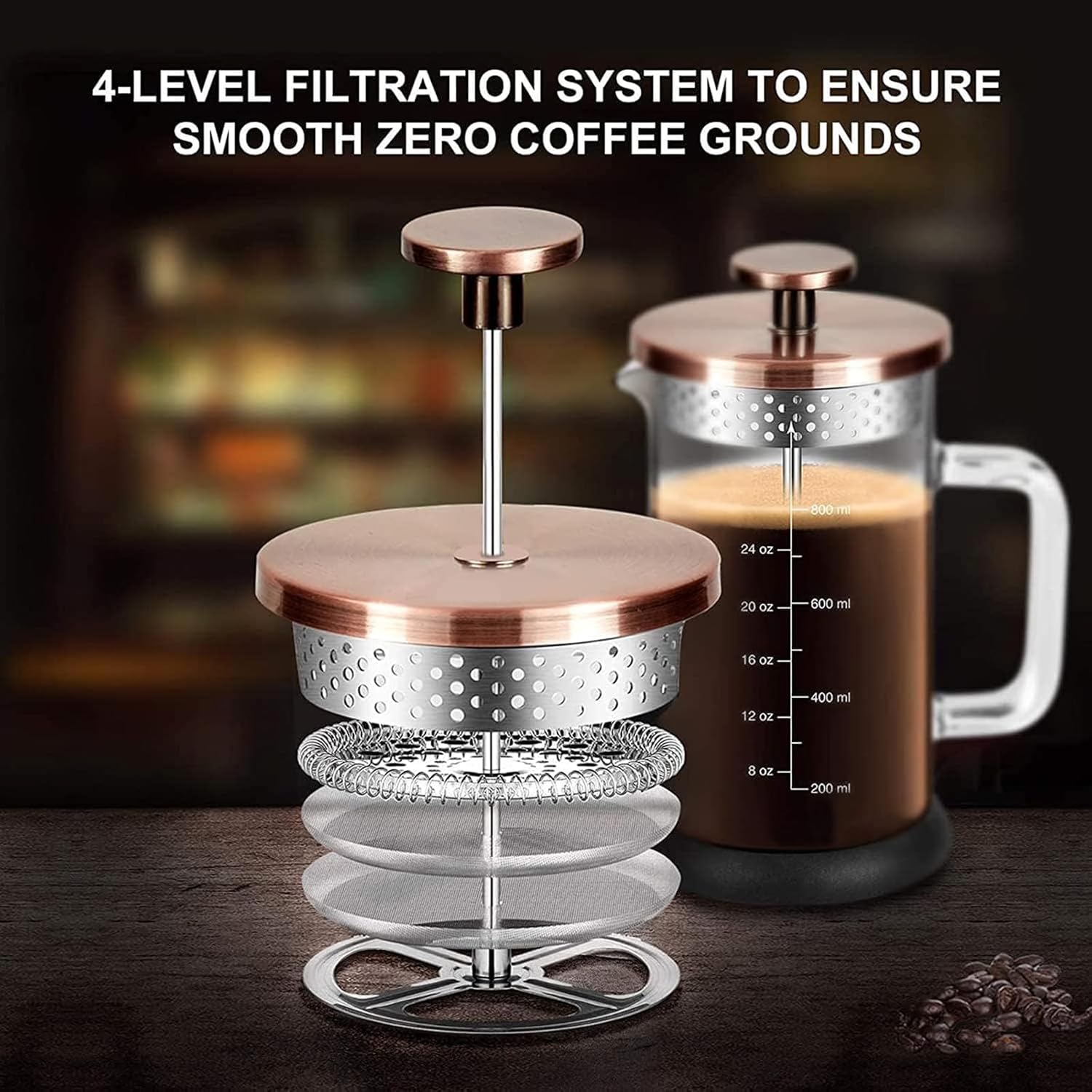 French Press Coffee Maker 34oz - French Press Glass บทวิจารณ์และราคา