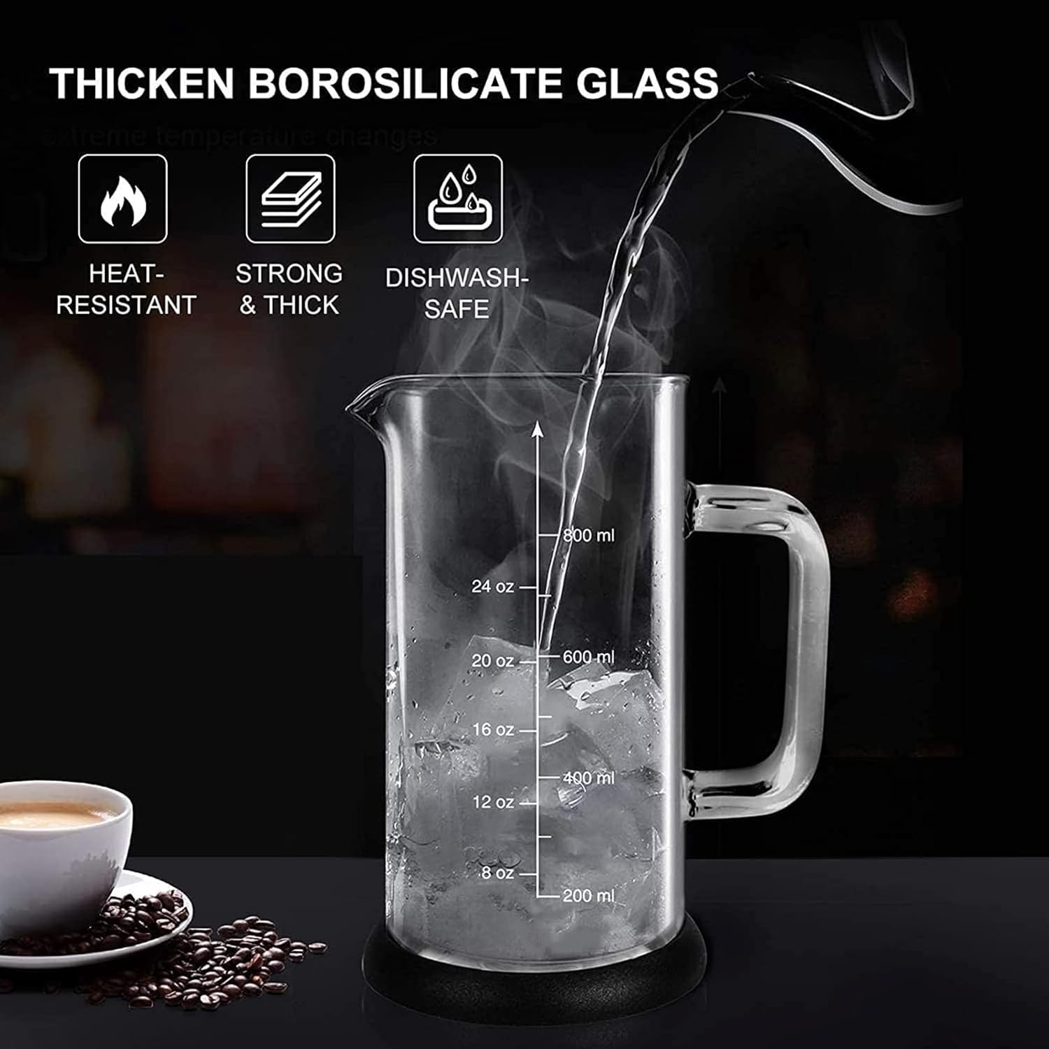 French Press Coffee Maker 34oz - French Press Glass บทวิจารณ์และราคา