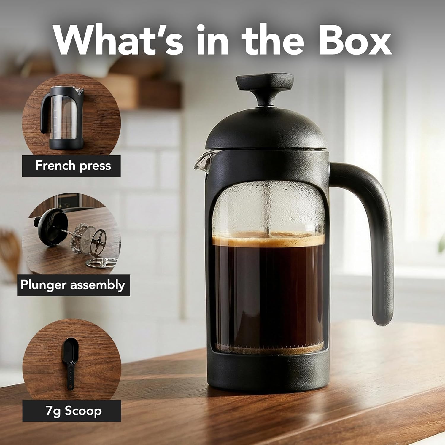 12oz French Press Coffee Maker - French Press Glass บทวิจารณ์และราคา