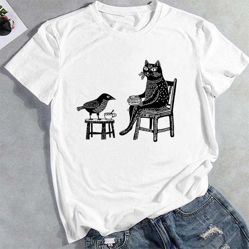 Coffee Tea with Friends Cat Pr - T And Tea Coffee บทวิจารณ์และราคา