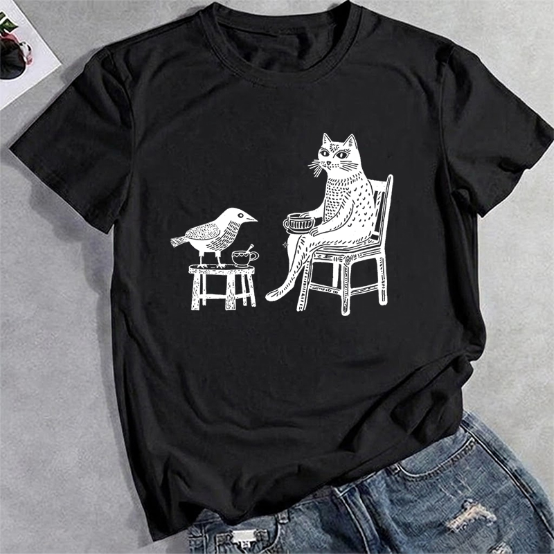Coffee Tea with Friends Cat Pr - T And Tea Coffee บทวิจารณ์และราคา