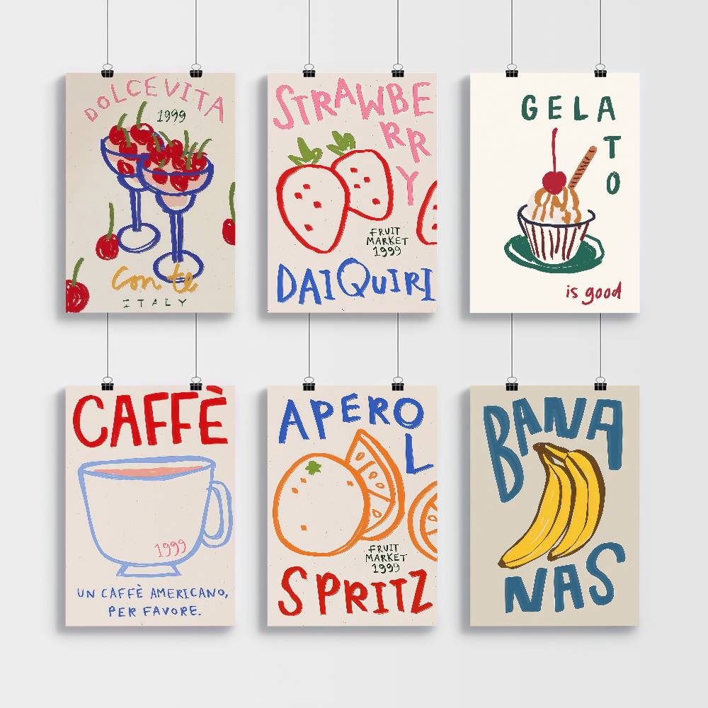 Frameless Abstract Afternoon T - Coffee Tea Poster บทวิจารณ์และราคา