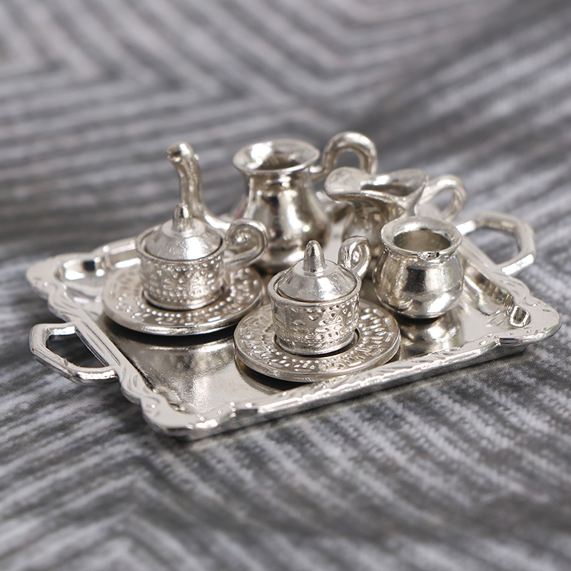 10pcs/Set 1/12 Dollhouse Minia - Coffee Tea House บทวิจารณ์และราคา