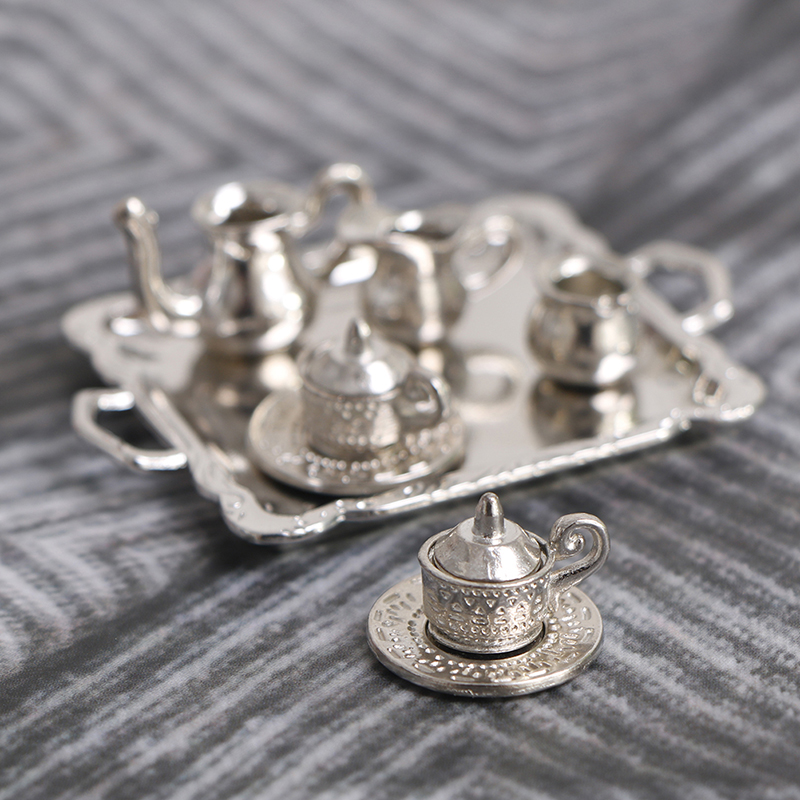 10pcs/Set 1/12 Dollhouse Minia - Coffee Tea House บทวิจารณ์และราคา