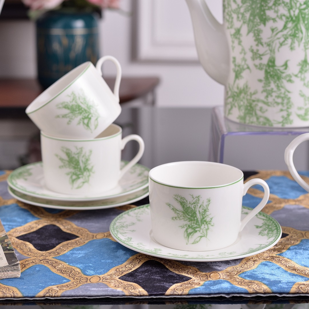 New Valley Green Lily Pattern  - Valley Tea And Coffee บทวิจารณ์และราคา