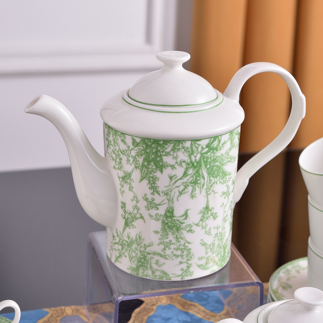 New Valley Green Lily Pattern  - Valley Tea And Coffee บทวิจารณ์และราคา