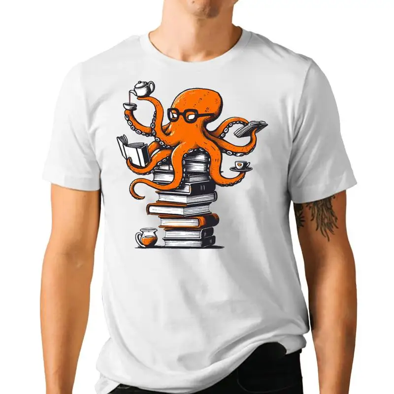 Reading Octopus T Shirt Coffee - T And Tea Coffee บทวิจารณ์และราคา