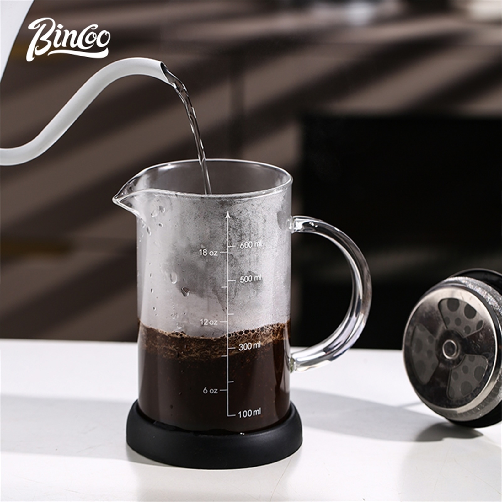 Bincoo French Press Coffee Mak - French Press Glass บทวิจารณ์และราคา