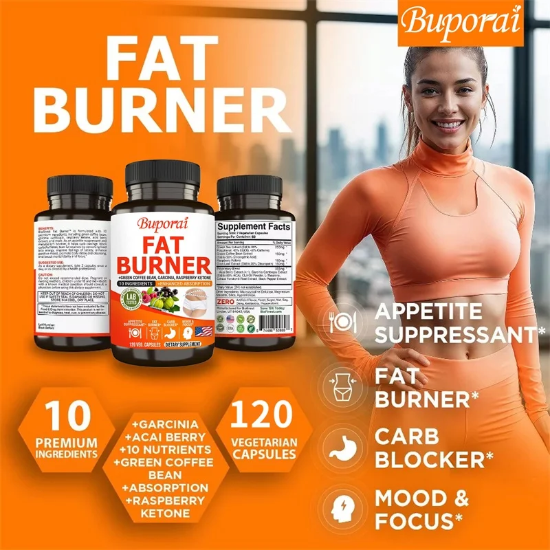 Fat Burner Capsules - Healthy  - Coffee Tea Weight Loss บทวิจารณ์และราคา
