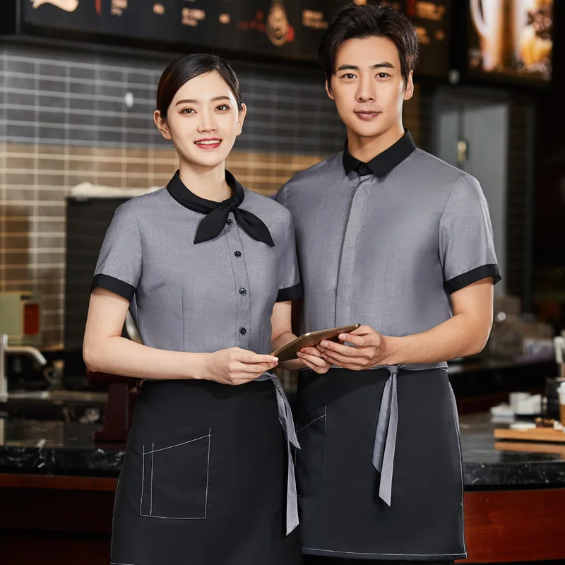 Summer Waiter Work Clothes Tea - Coffee Tea House บทวิจารณ์และราคา
