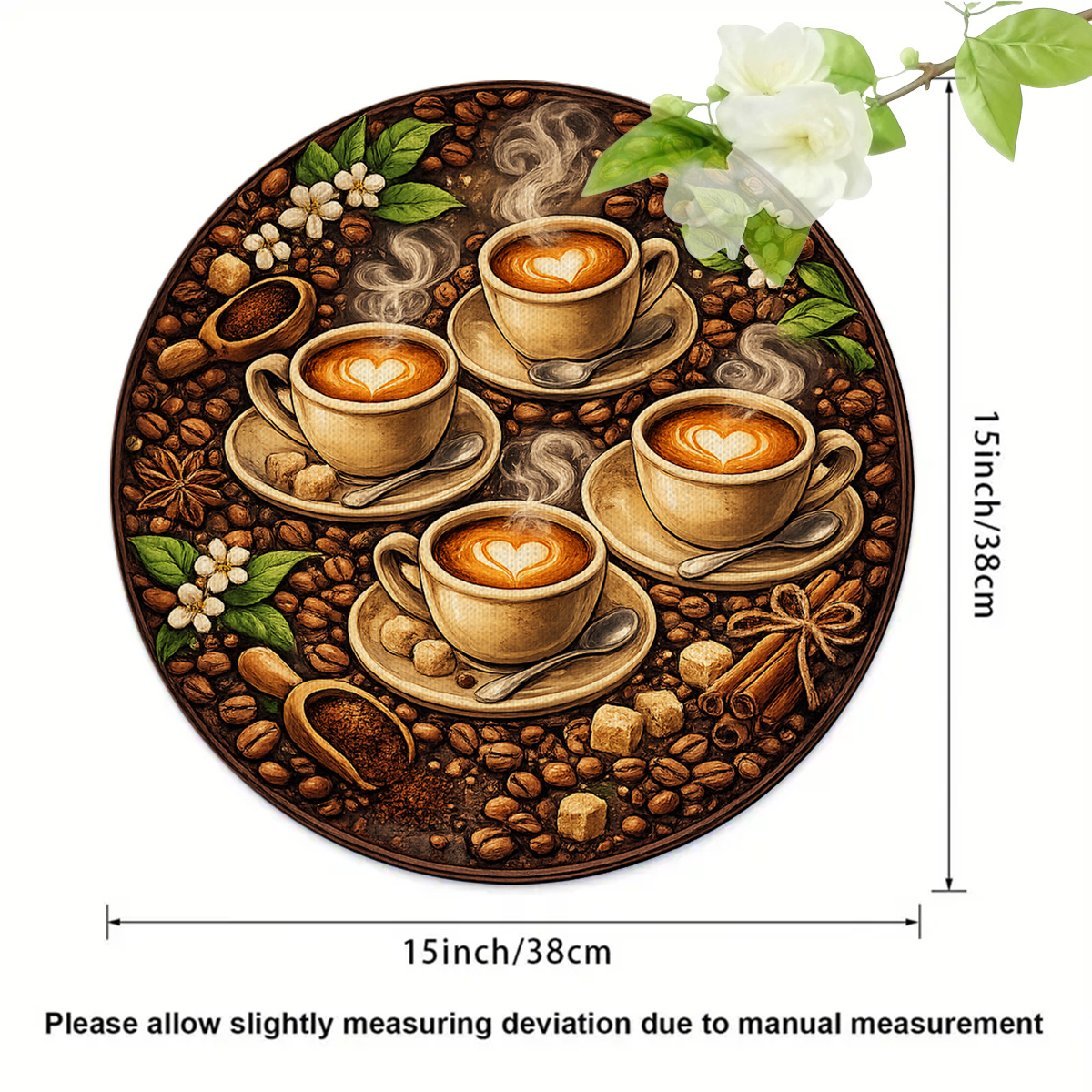 Vintage coffee themed placemat - Coffee Tea Set บทวิจารณ์และราคา