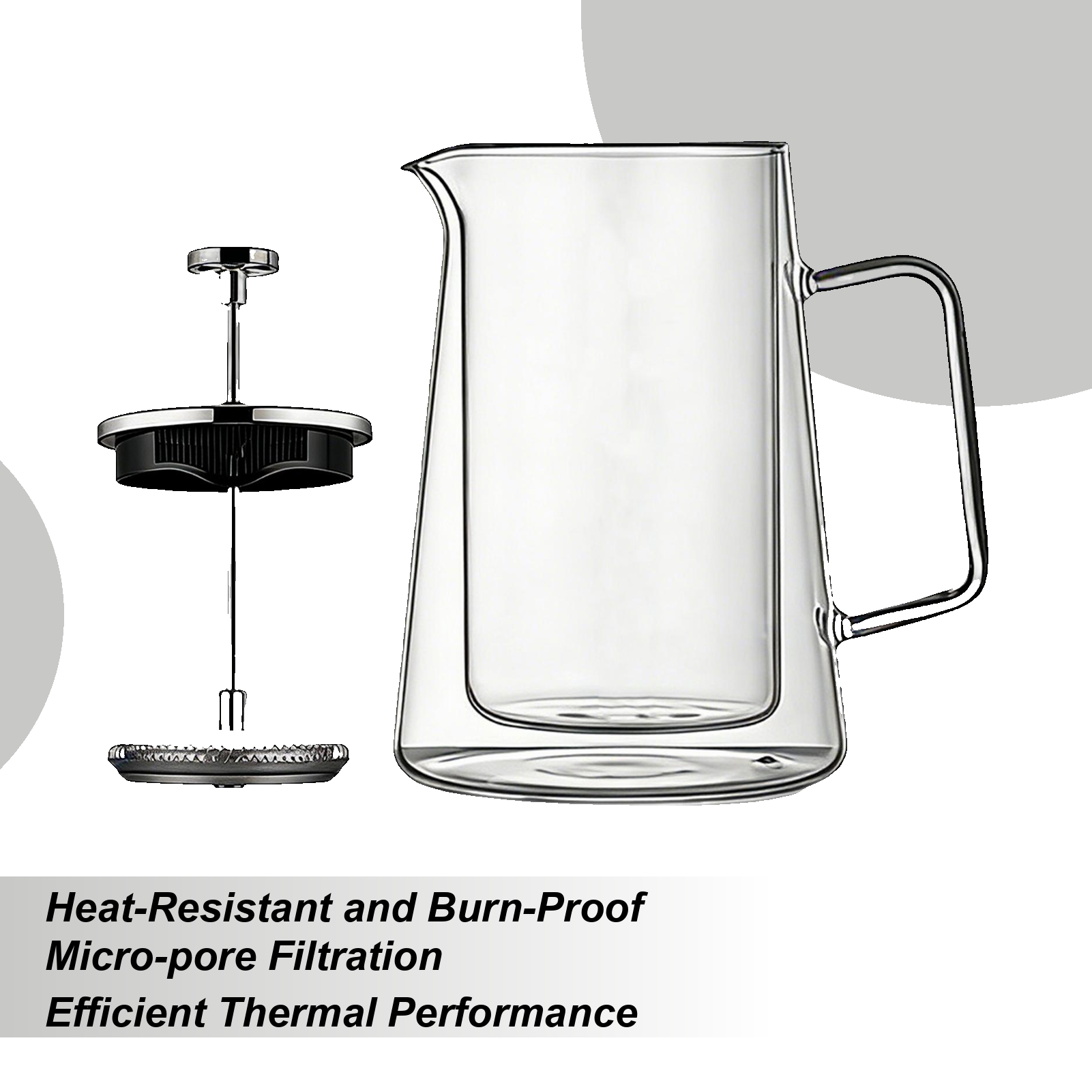 Coffee Presses Glass Stainless - French Press Glass บทวิจารณ์และราคา