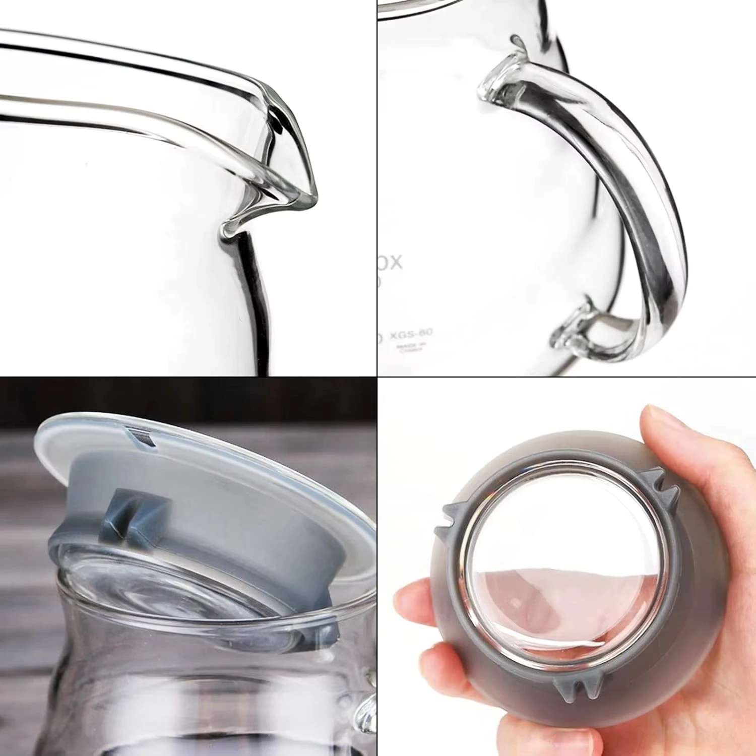 Glass Coffee Pot and Funnel Ha - French Press Glass บทวิจารณ์และราคา