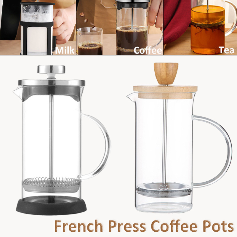 350-1000ml French Press Coffee - French Press Glass บทวิจารณ์และราคา