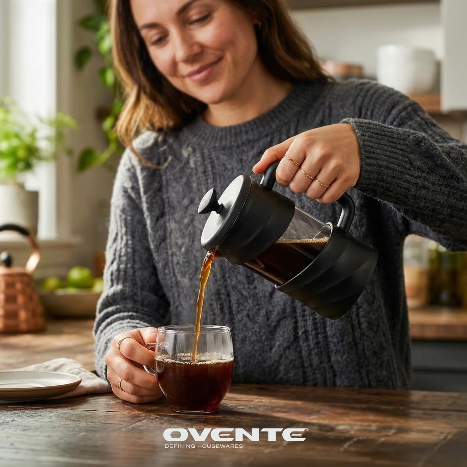 French Press Coffee Maker 20oz - French Press Glass บทวิจารณ์และราคา