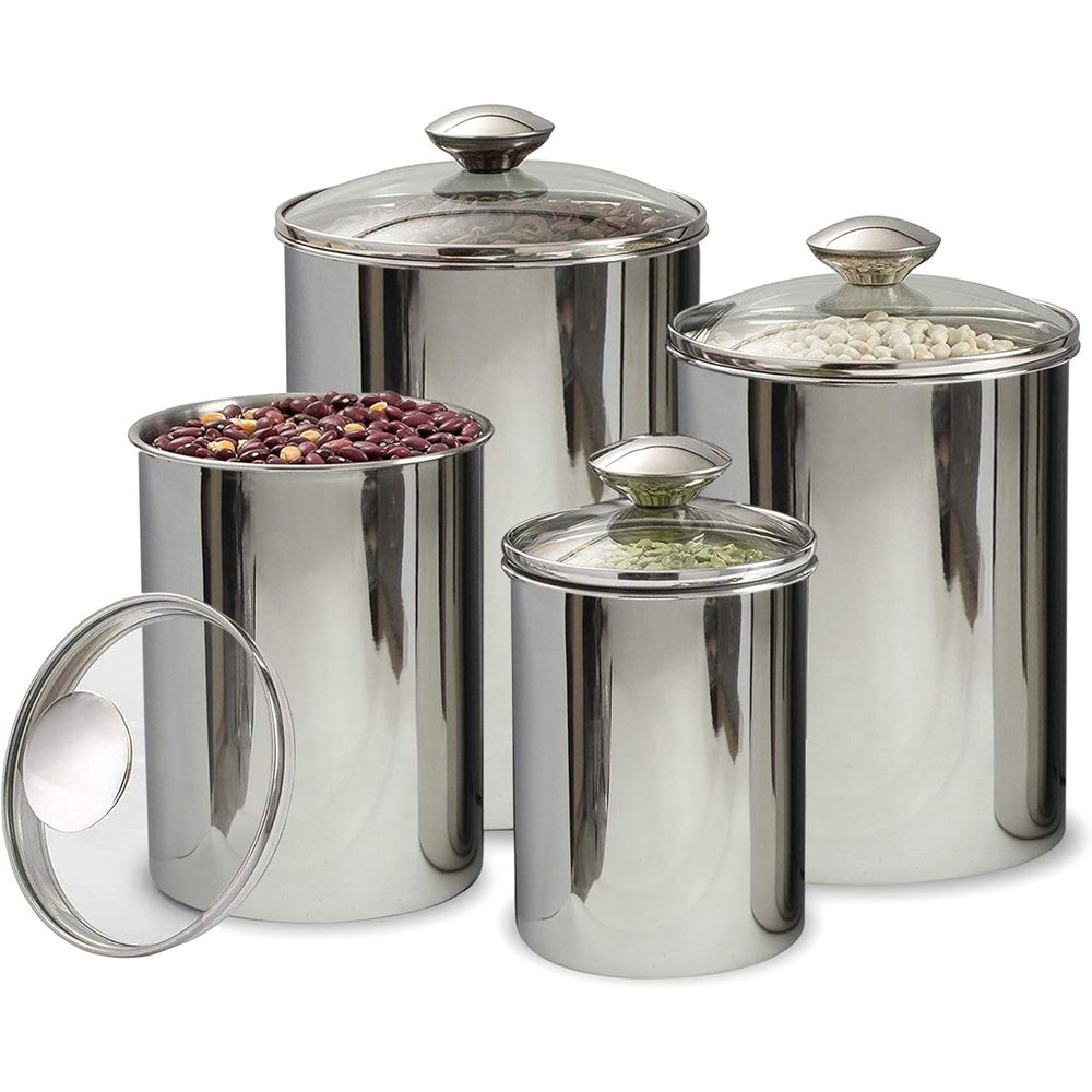 4-Piece Stainless Steel Food S - Coffee Tea Set บทวิจารณ์และราคา