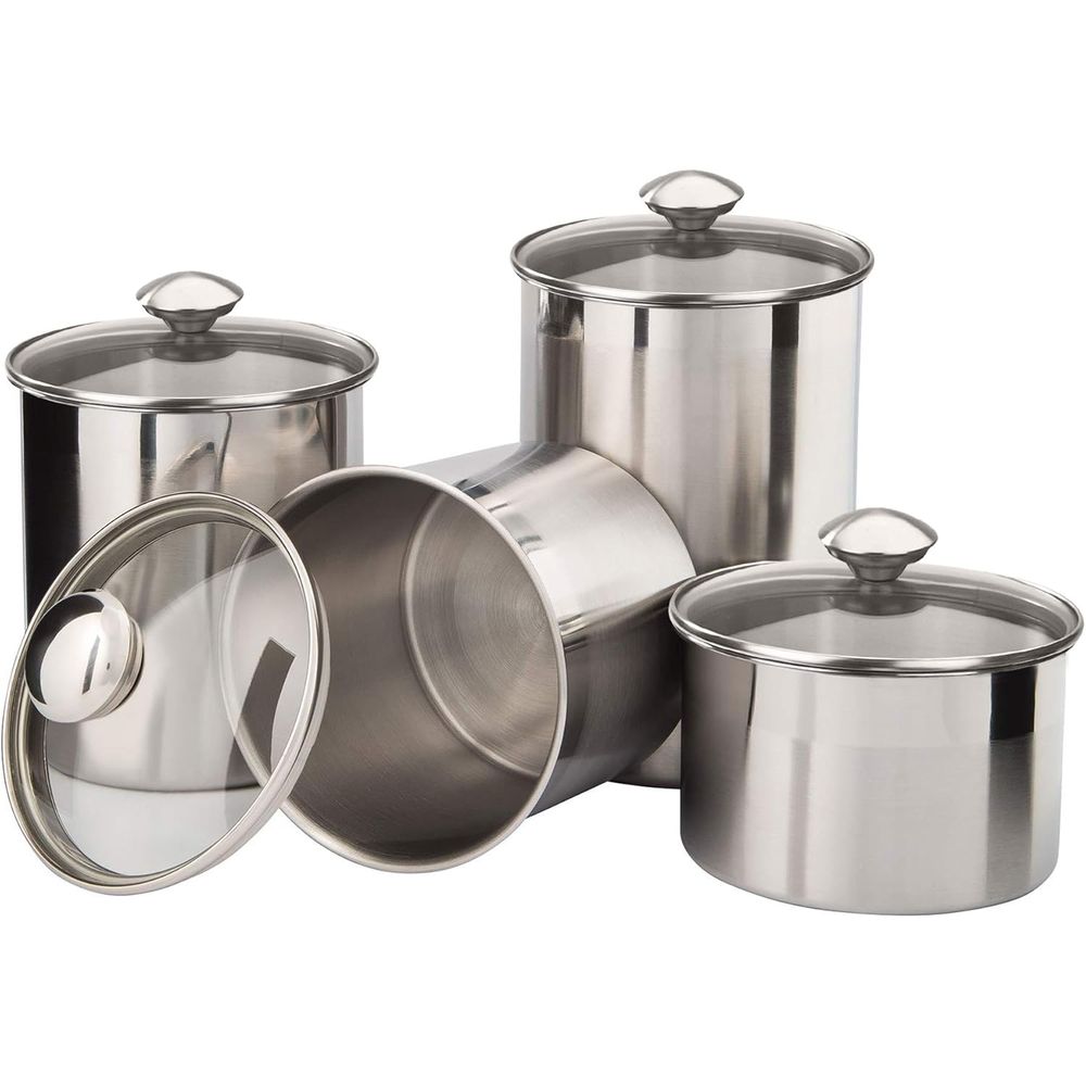 4-Piece Stainless Steel Food S - Coffee Tea Set บทวิจารณ์และราคา