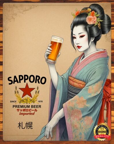 Japan - Geisha - Sapporo Beer  - Coffee Tea Poster บทวิจารณ์และราคา