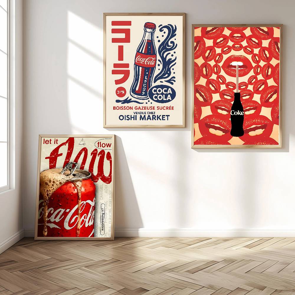 Coca -cola Vintage Anime Poste - Coffee Tea Poster บทวิจารณ์และราคา