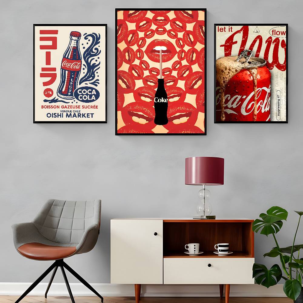 Coca -cola Vintage Anime Poste - Coffee Tea Poster บทวิจารณ์และราคา
