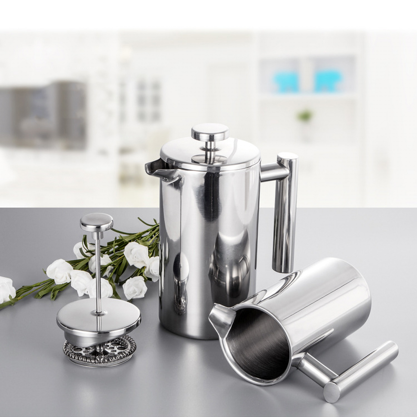 French Press Pot Filter Press  - French Press Glass บทวิจารณ์และราคา