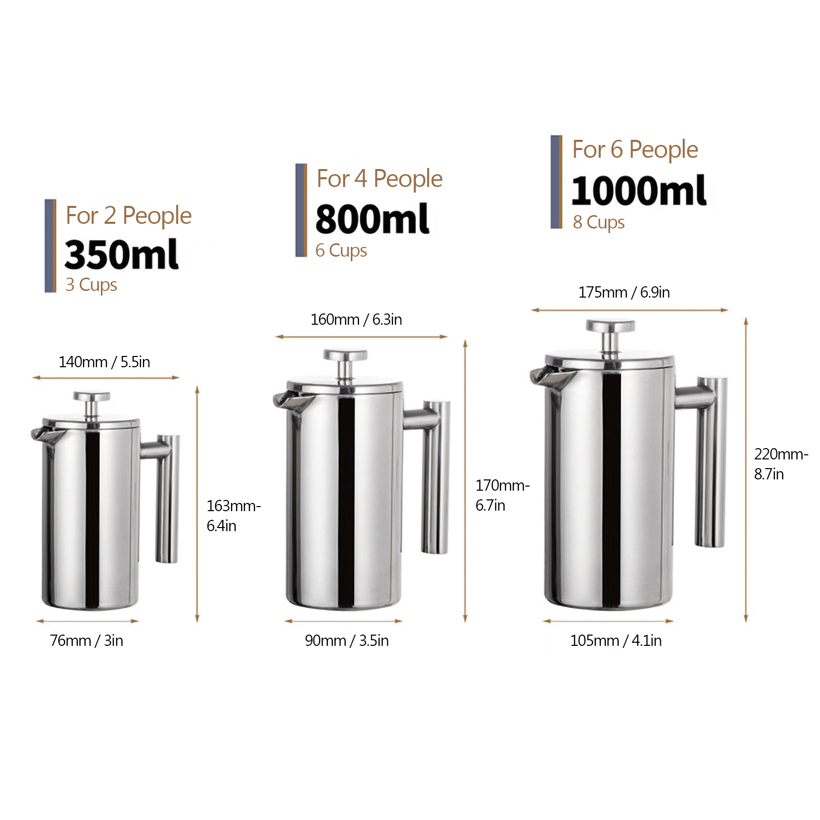 French Press Pot Filter Press  - French Press Glass บทวิจารณ์และราคา