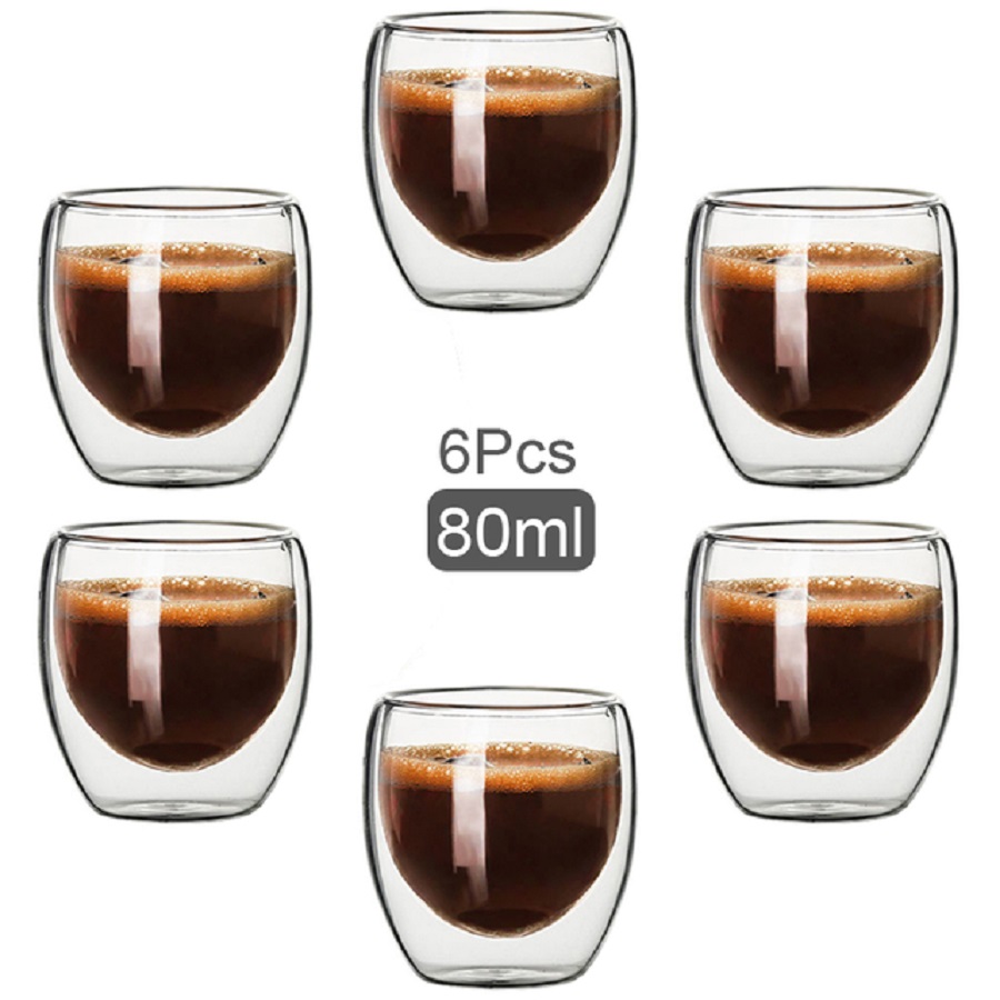Double Walled Glass Coffee Mug - Coffee Tea Catering บทวิจารณ์และราคา