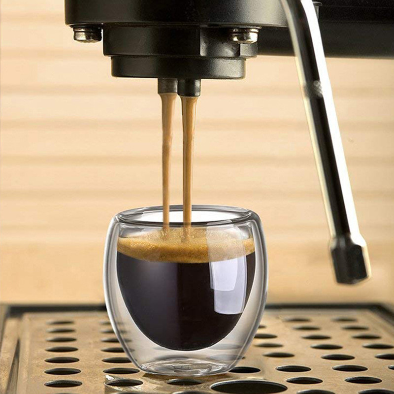 Double Walled Glass Coffee Mug - Coffee Tea Catering บทวิจารณ์และราคา