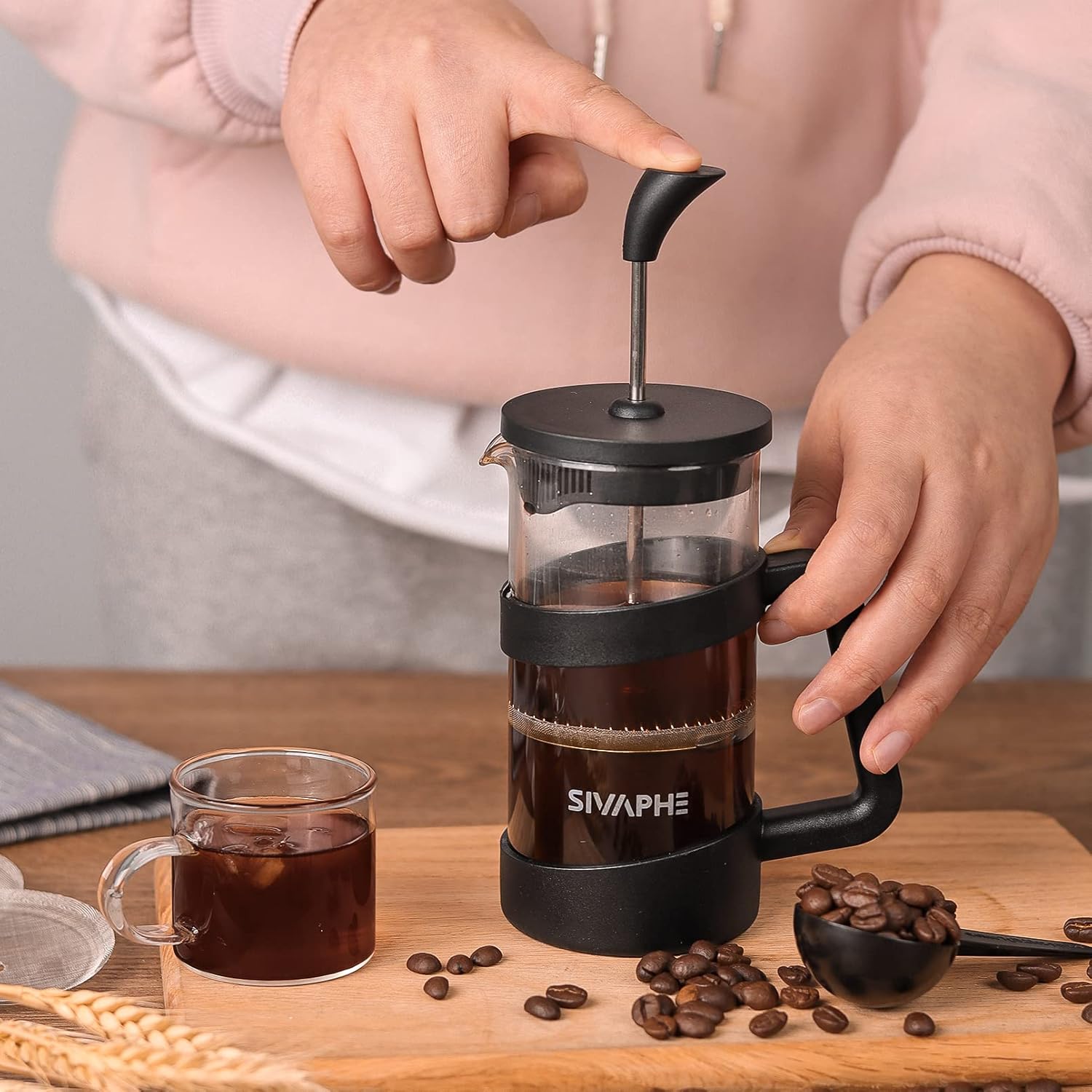 12oz French Press Coffee Maker - French Press Glass บทวิจารณ์และราคา