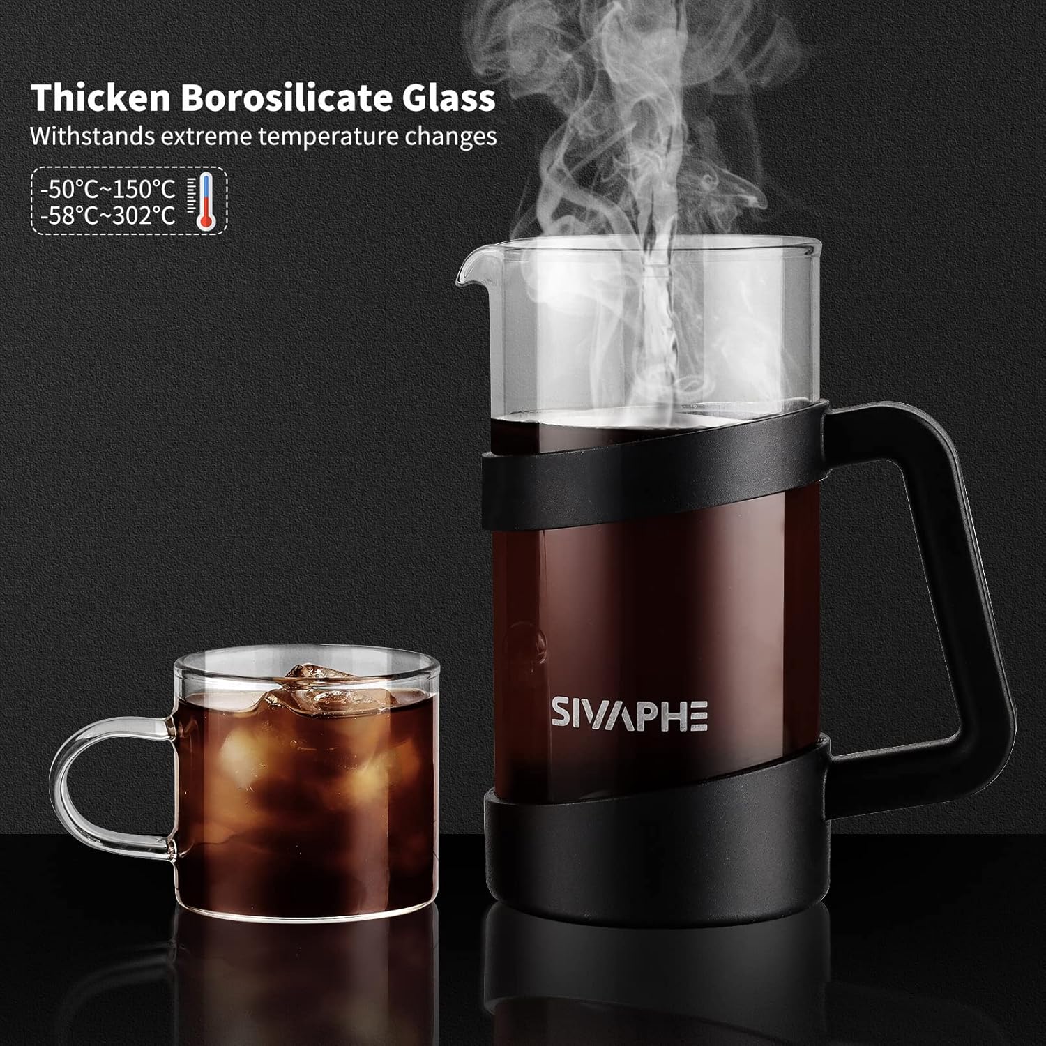12oz French Press Coffee Maker - French Press Glass บทวิจารณ์และราคา