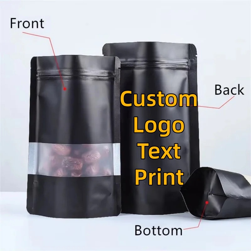 100PCS Stand-up Matte Black Al - Coffee Tea House บทวิจารณ์และราคา