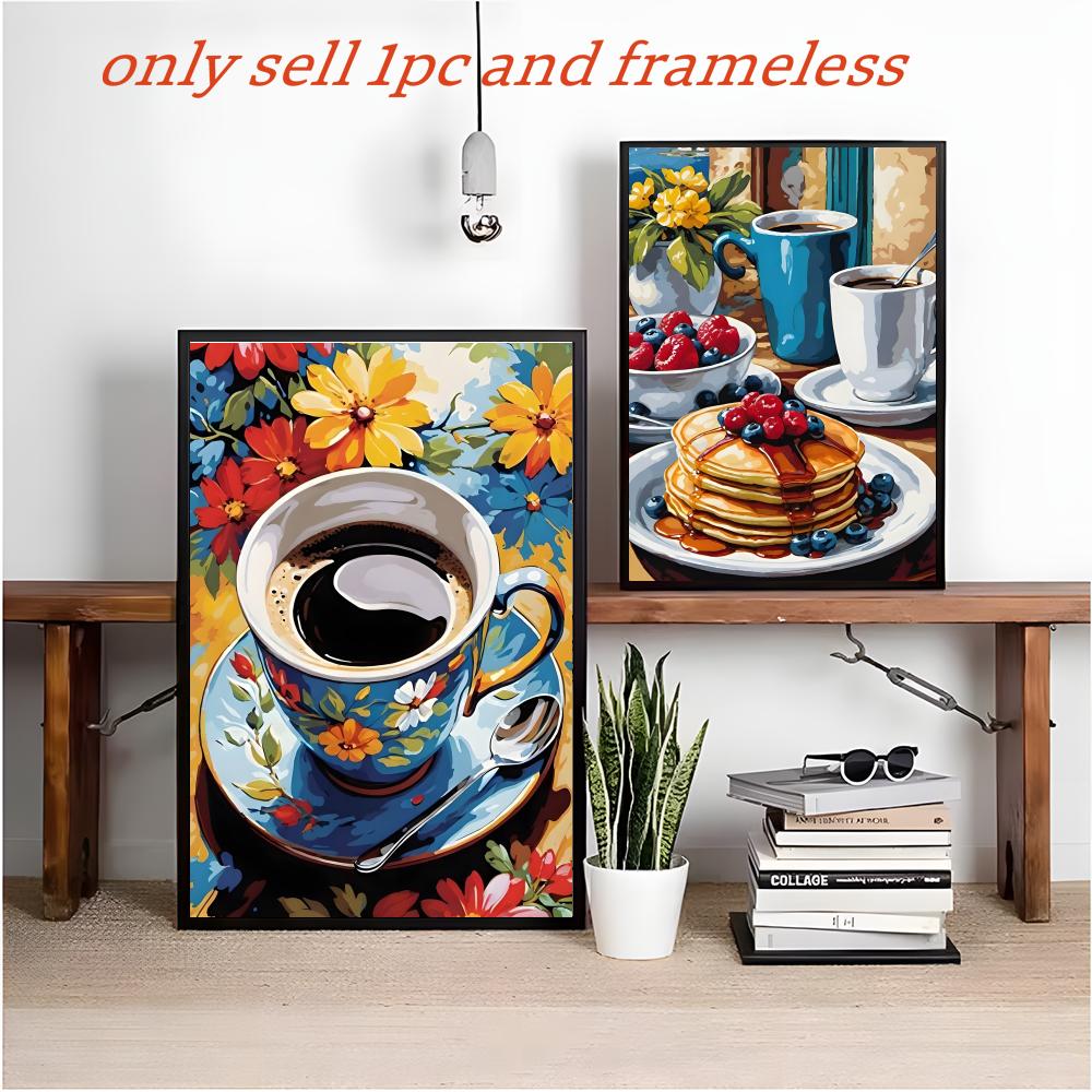 Art Afternoon tea coffee cup P - Coffee Tea Poster บทวิจารณ์และราคา