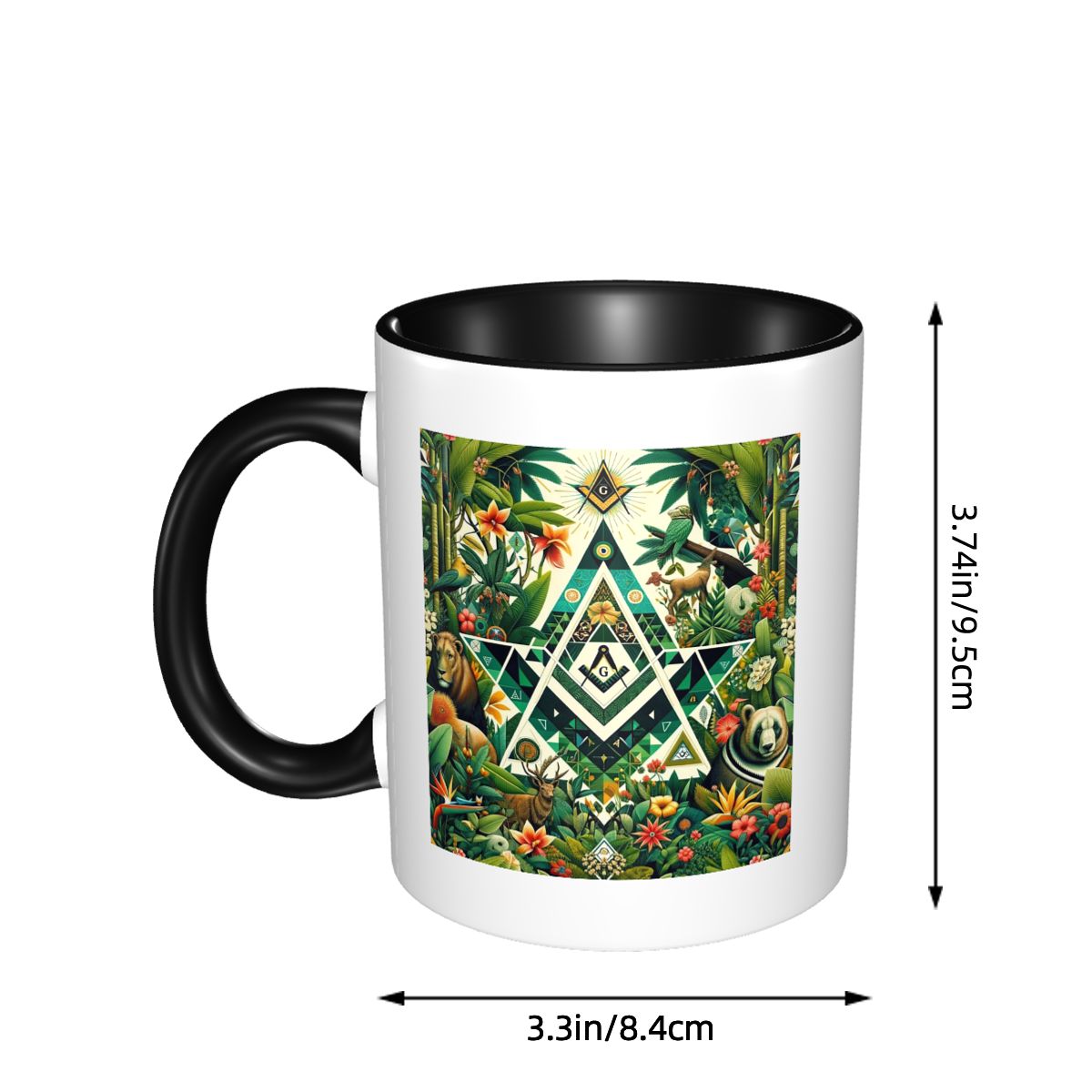 Geometric Jungle Masonic Freem - Tea And Coffee Fusion บทวิจารณ์และราคา