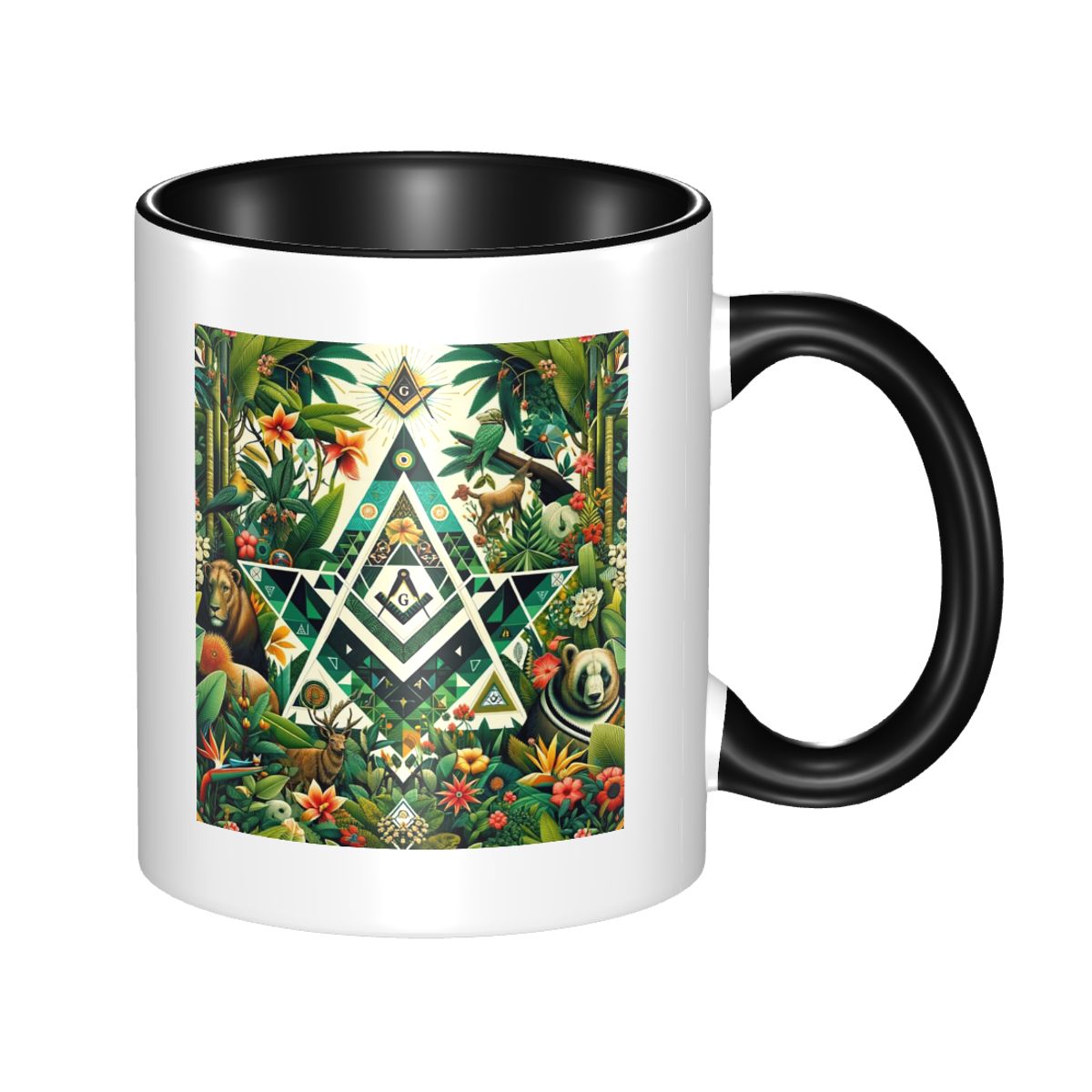 Geometric Jungle Masonic Freem - Tea And Coffee Fusion บทวิจารณ์และราคา
