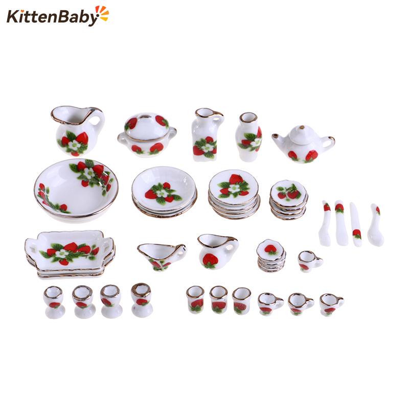 1 Set 1:12 Miniature Doll Hous - Coffee Tea Catering บทวิจารณ์และราคา