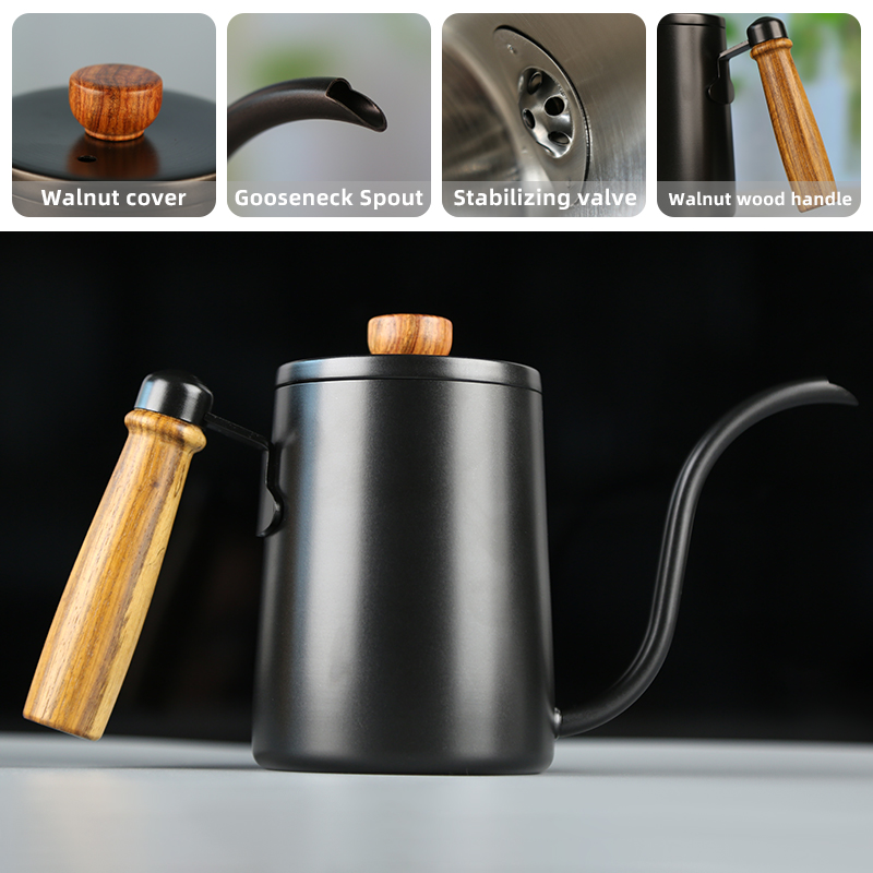 550ML Coffee Pot Milk Frothing - Coffee Tea Set บทวิจารณ์และราคา