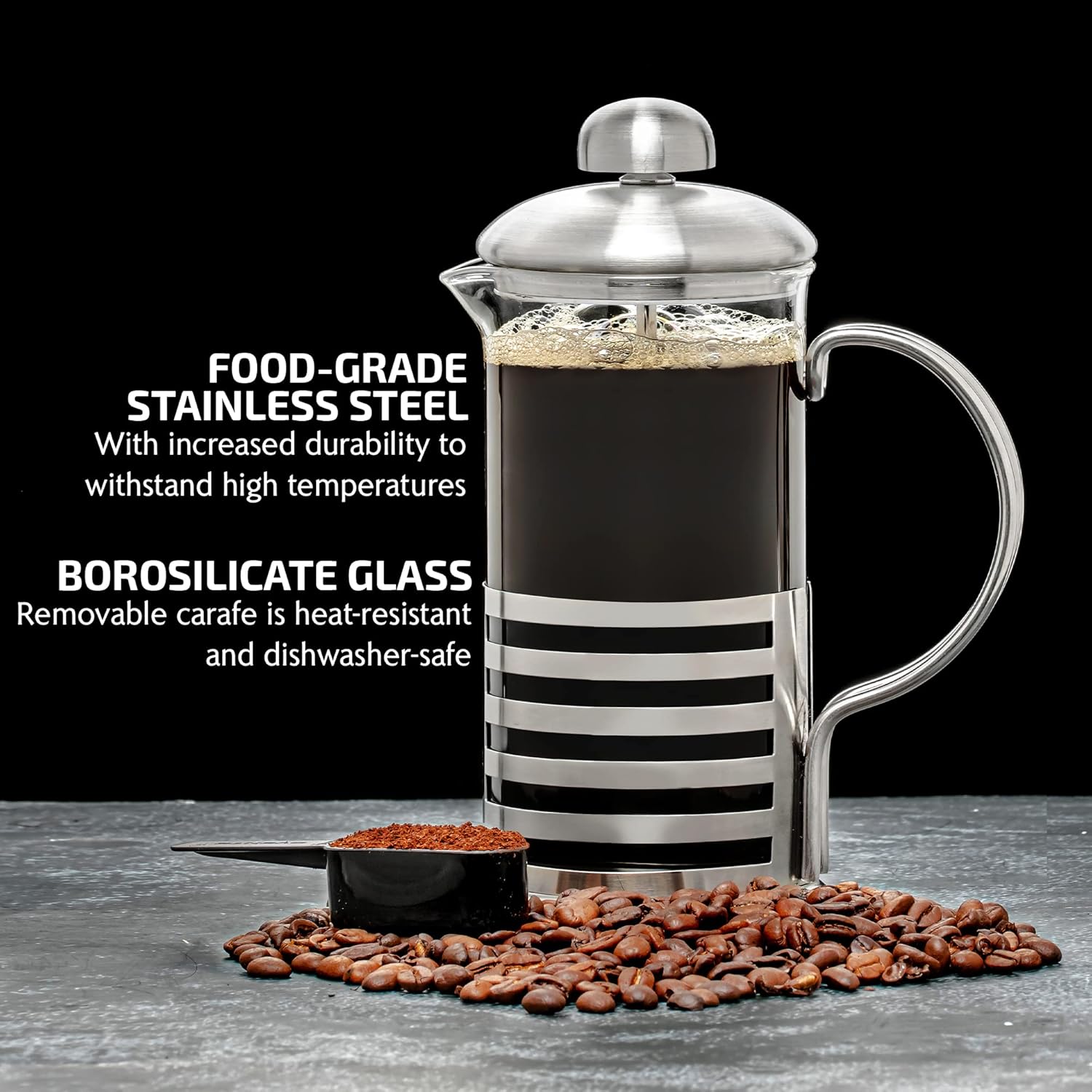 French Press Coffee Maker 20oz - French Press Glass บทวิจารณ์และราคา