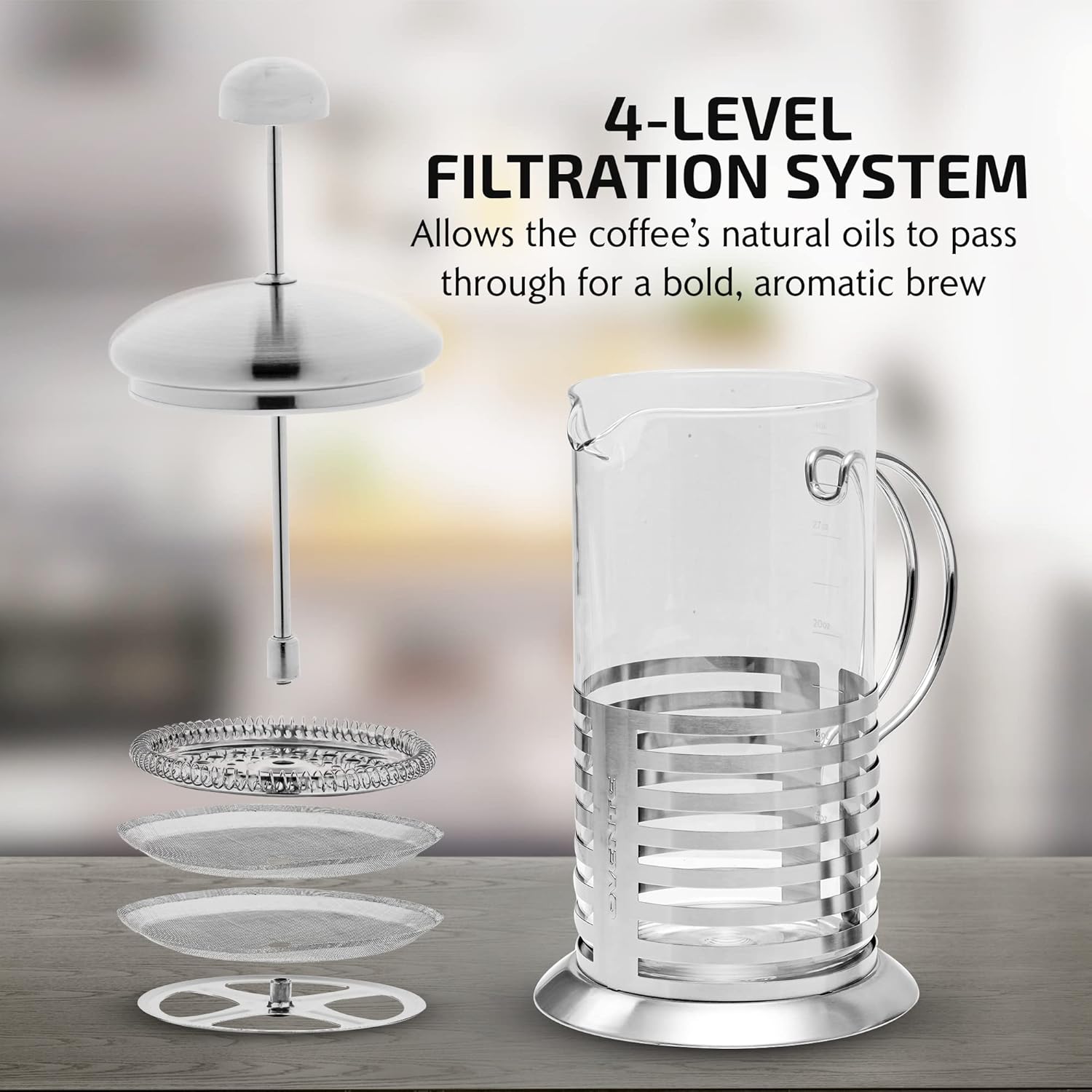 French Press Coffee Maker 20oz - French Press Glass บทวิจารณ์และราคา