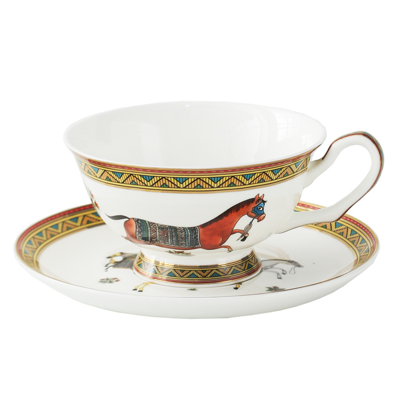 Porcelain Tea Cup and Saucer S - Coffee Tea Set บทวิจารณ์และราคา