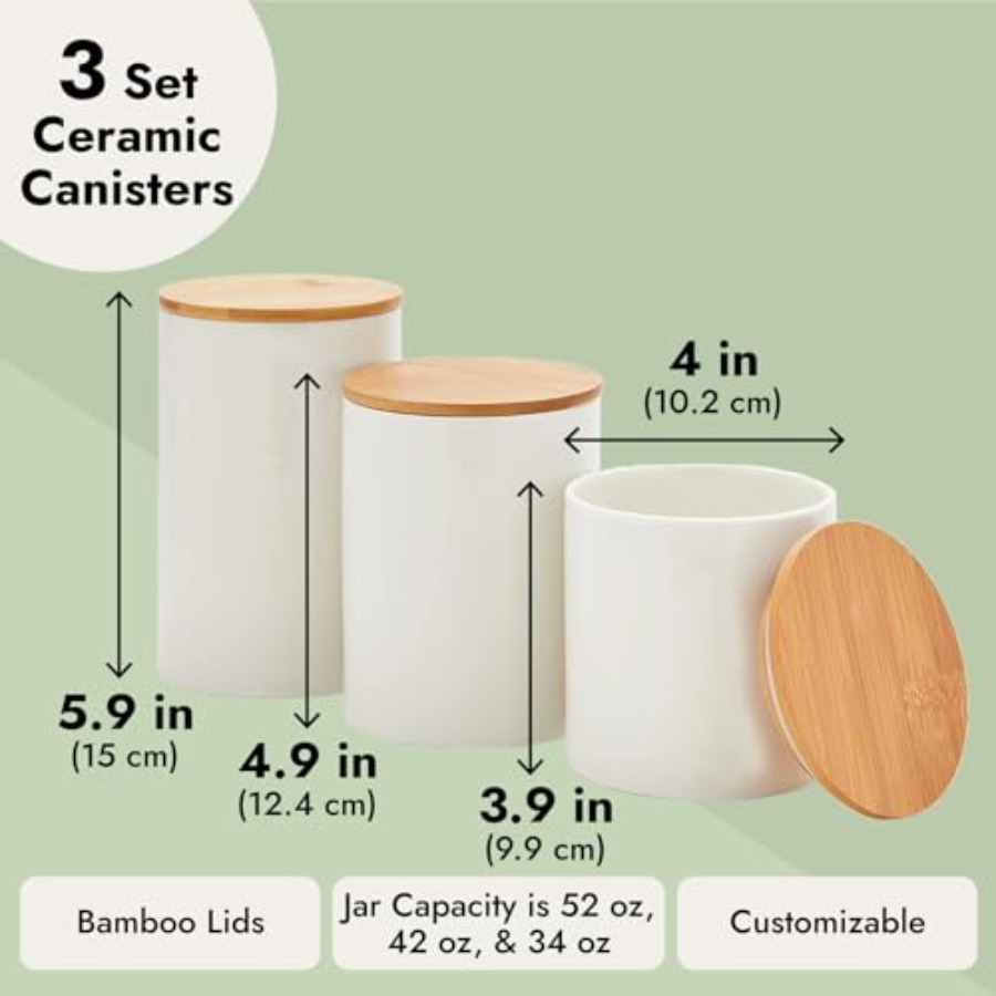 Ceramic Canisters - Coffee Can - Coffee Tea Set บทวิจารณ์และราคา
