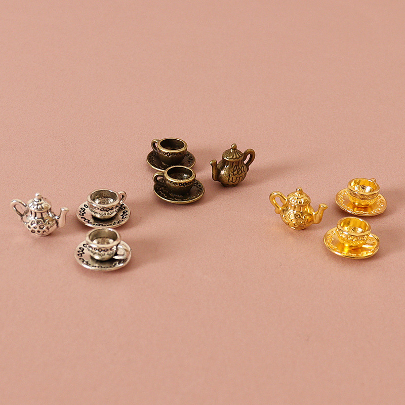 Doll House Mini Metal Tea Cup  - Coffee Tea House บทวิจารณ์และราคา