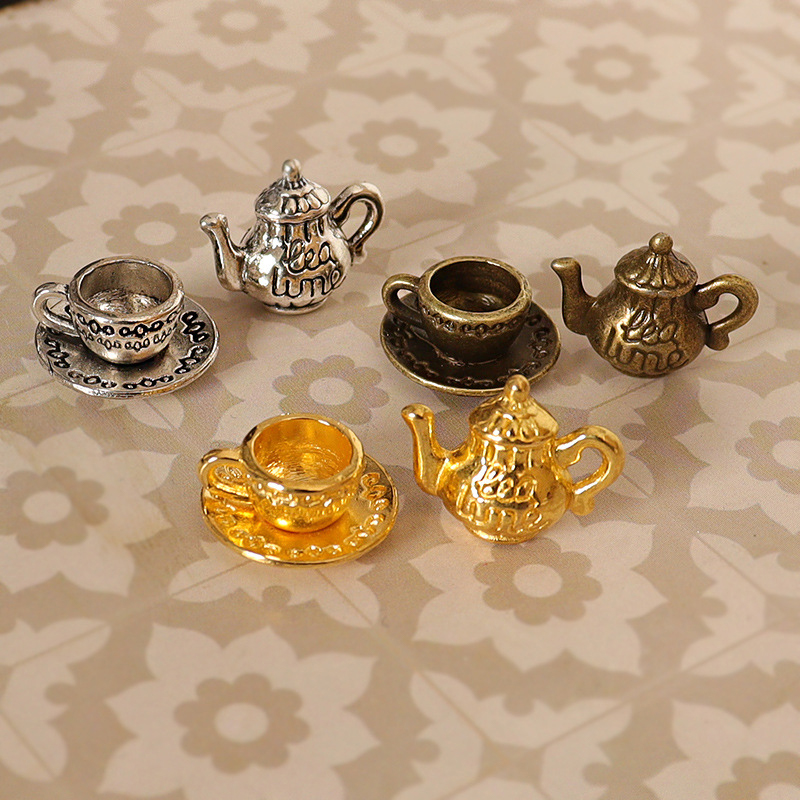 Doll House Mini Metal Tea Cup  - Coffee Tea House บทวิจารณ์และราคา