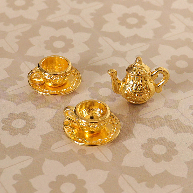 Doll House Mini Metal Tea Cup  - Coffee Tea House บทวิจารณ์และราคา