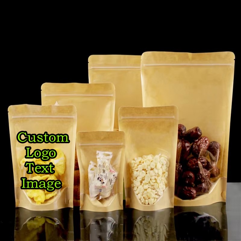 100PCS Clear Stand-up Kraft Pa - Coffee Tea House บทวิจารณ์และราคา