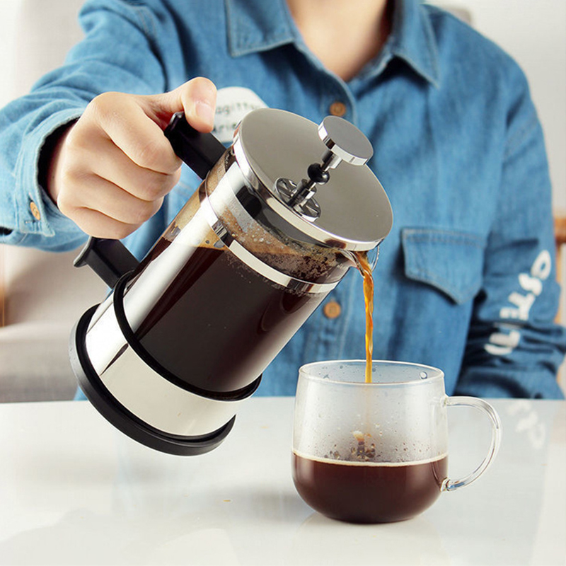 Coffee French Press Pot With F - French Press Glass บทวิจารณ์และราคา
